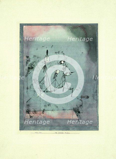 Twittering Machine. Artist: Klee, Paul (1879-1940)