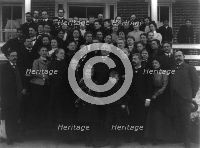 Carlisle Indian School, Carlisle, Pa. Faculty(?) in a group, 1901. Creator: Frances Benjamin Johnston.