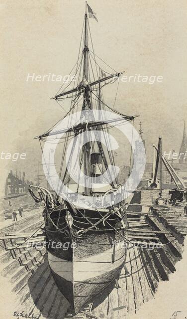 Auswanderer-Dampfer, 1893. Creator: Fritz Stoltenberg.