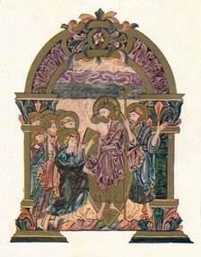 'Page from the Benedictional of St. Ethelwold', c970, (1902). Artist: Unknown.