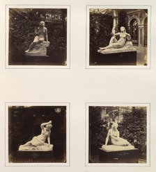 [Sculptures of Sabrina, an Allegorical Figure of Morning, a Nereide, and Eve Listening], ca. 1859. Creator: Attributed to Philip Henry Delamotte.