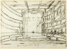 Study for Covent Garden Theatre, from Microcosm of London, 1807. Creator: Augustus Charles Pugin.