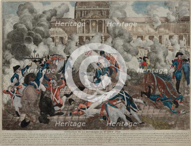 The Insurrection of 10 August 1792, 1792. Creator: Anonymous.