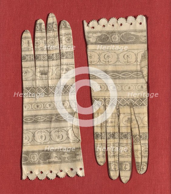 Pair of Gloves, Barcelona, c. 1800. Creator: Unknown.