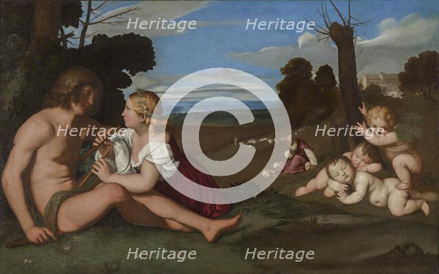 The Three Ages of Man (After Titian), ca 1681-1682. Creator: Sassoferrato (1609-1685).