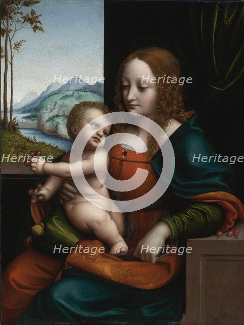 Madonna of the Cherries. Artist: Giampietrino (1 Half of 16th cen.)