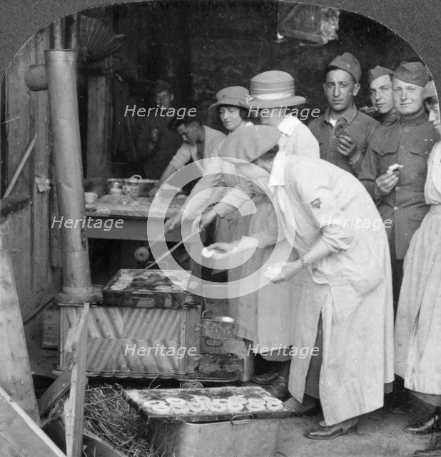 Doughnuts for doughboys, Montabaur on the Rhine, Germany, c1918-c1919. Artist: Keystone View Company