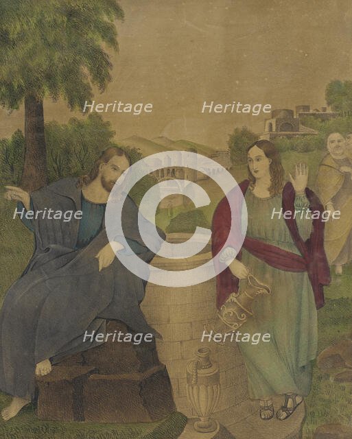 Christ at the Well, 19th century. Creator: D.W. Kellogg & Co.