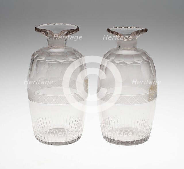 Pair of Cruets, England, c. 1800. Creator: Unknown.