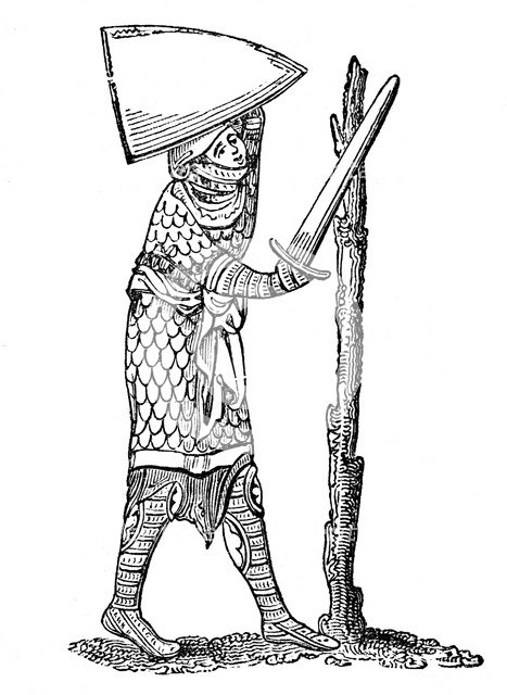 The Pel Quintain, 14th century, (1883). Artist: Unknown