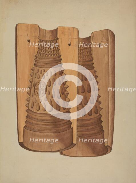 Maple Sugar Mold, c. 1938. Creator: Robert Calvin.