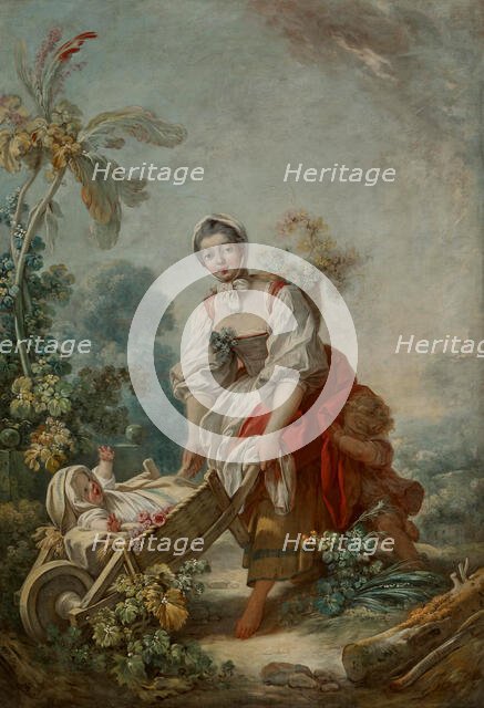 The Joys of Motherhood, about 1754. Creator: Jean-Honore Fragonard.