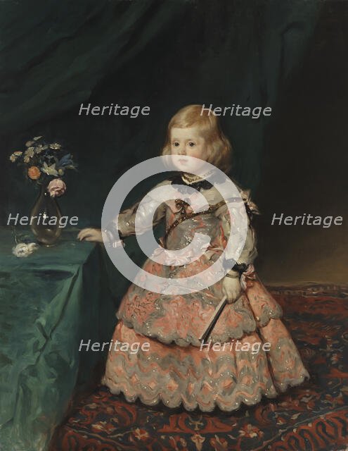 Infanta Margarita in a Pink Gown, copy after Velázquez, 1894. Creator: Helene Schjerfbeck.