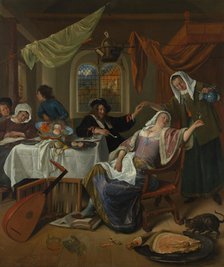 The Dissolute Household, ca. 1663-64. Creator: Jan Steen.