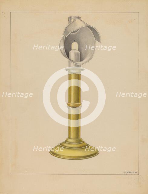 Candlestick, 1935/1942. Creator: Philip Johnson.