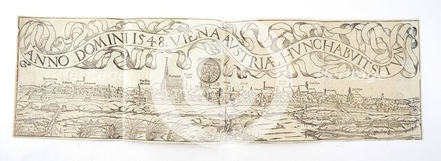 Vienna, Anno Domini 1548. View of the city from the north, 1548. Creator: Münster; Sebastian (1488-1552).