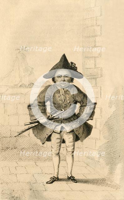 'Chevalier Desseasau, Remarkable for his Vanity', 1821.  Creator: Robert Cooper.