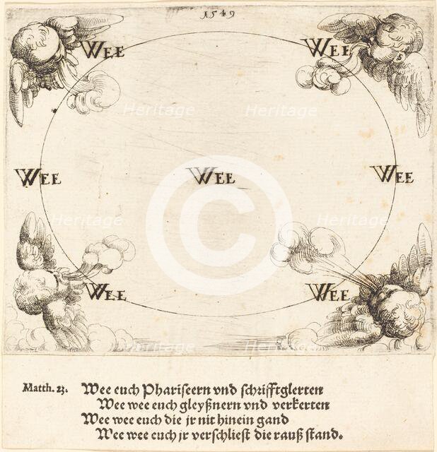 Woe is Pronounced on Covetousness, 1549. Creator: Augustin Hirschvogel.