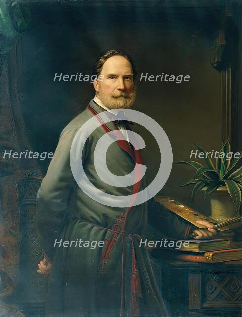 Self-portrait, 1864. Creator: Anton Einsle.