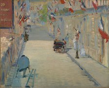 The Rue Mosnier with Flags, 1878. Creator: Edouard Manet.