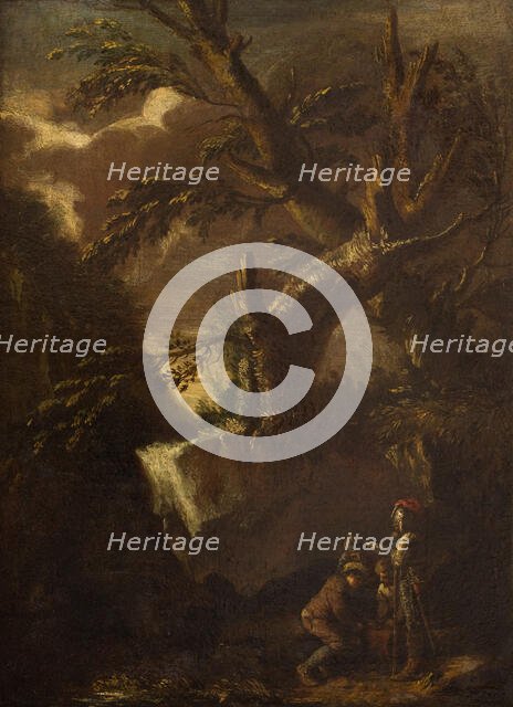 Landscape with Dice Players, 2nd half of 17th century. Creator: Unknown.