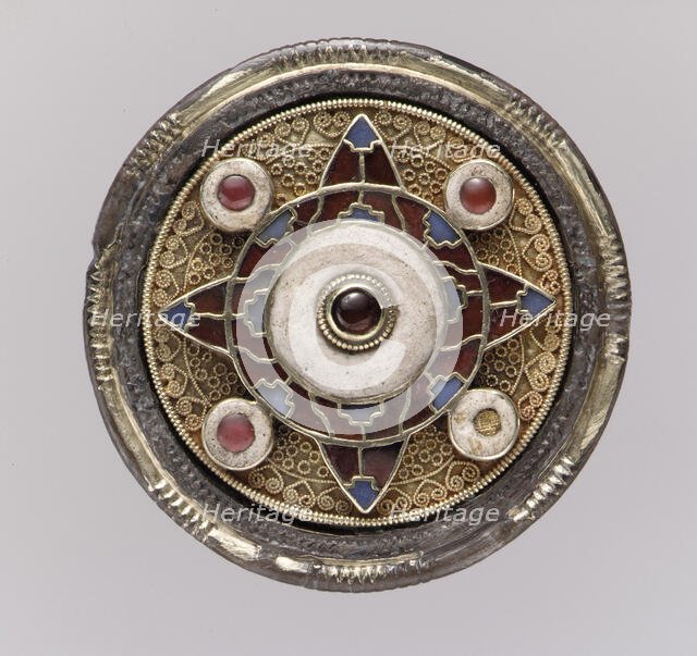 Disk Brooch, Anglo-Saxon, early 600s. Creator: Unknown.