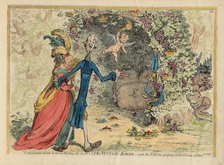 The Nuptial Bower with the Evil-One, peeping at the Charms of Eden, 1797. Creator: Gillray, James (1757-1815).