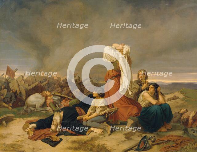 The Battle of Lipany on 30 May 1434, 1868. Creator: Ruben, Christian (1805-1875).