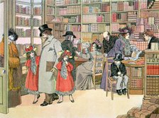 The Book Shop, 1899. Artist: Francis Donkin Bedford