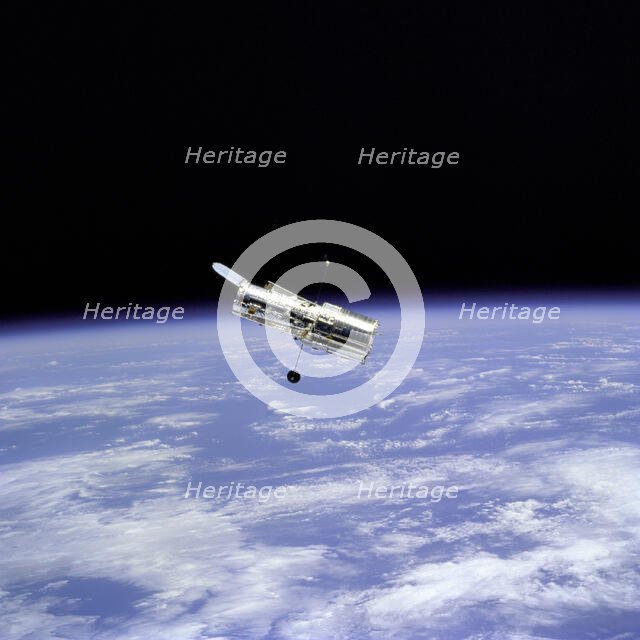 Hubble Space Telescope and Earth Limb, 1997. Creator: NASA.