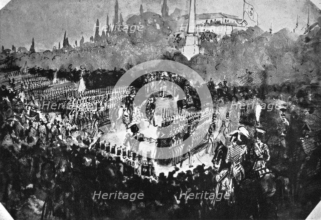 'A Review at Madrid', (1930).Artist: Constantin Guys