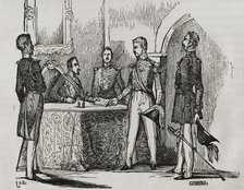 First Carlist War (1833-1840): The Lord Eliot Convention, 1845.  Creator: Chamorro.