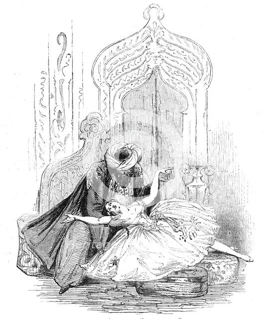 Mademoiselle Dumilatre, in the new ballet of "The Corsair", at Drury Lane Theatre, 1844. Creator: Unknown.