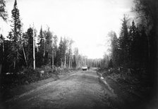Road rolling, 1909. Creator: Dorozhno-Stroitel'nyi Otdel.