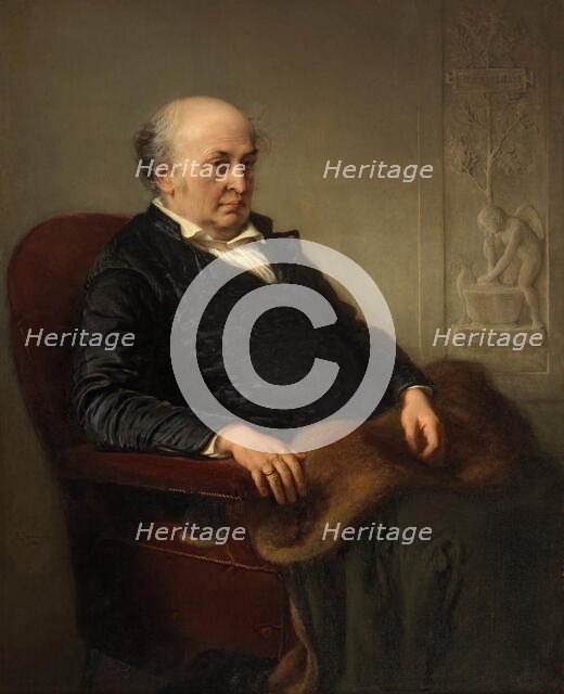 The Painter Wilhelm Schadow, 1860. Creator: Eduard Julius Friedrich Bendemann.