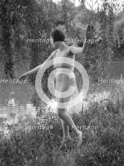 Unidentified dancer, possibly an Elizabeth Duncan dancer, between 1911 and 1942. Creator: Arnold Genthe.