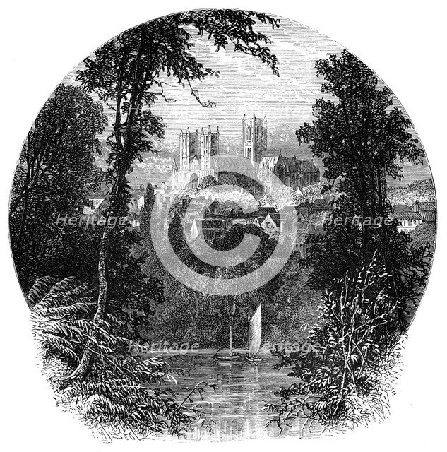 The Cathedral, Lincoln, England. Artist: Unknown