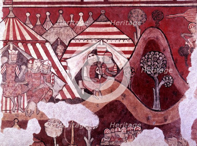 Royal Camp of King James I, during the siege of the city of Mallorca in 1229, fragment in 'The Co…