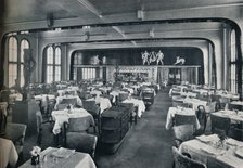 'First Class Dining Saloon on board Victoria', 1931. Artist: Unknown.