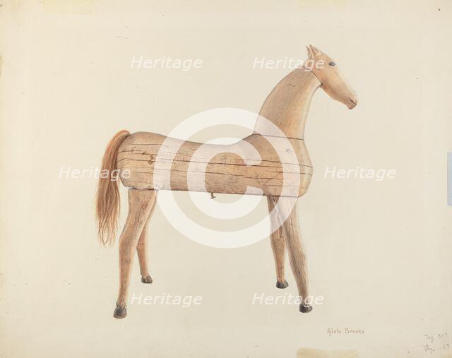 Hobby Horse, 1935/1942. Creator: Adele Brooks.