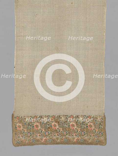 Towel, Turkey, 1850/1900. Creator: Unknown.