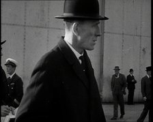 Close up of the British Foreign Minister Edward Wood, Lord Halifax, at Heston Aerodrome, in..., 1938 Creator: British Pathe Ltd.