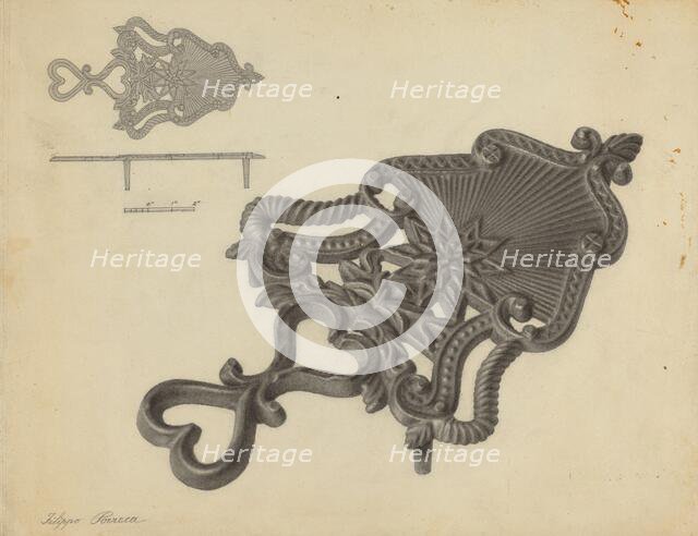 Flat Iron Holder, c. 1938. Creator: Filippo Porreca.