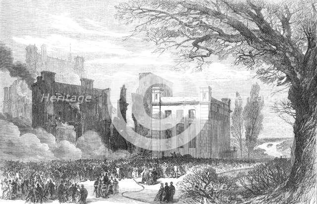 Ruins of the Star and Garter Hotel at Richmond, 1870. Creator: Unknown.