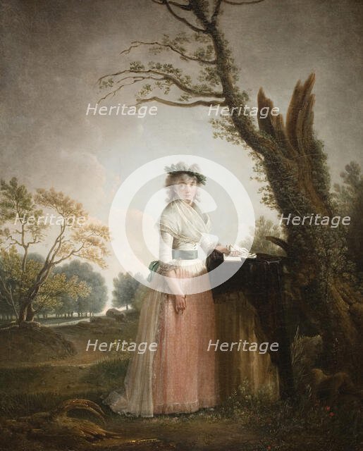 Portrait of Eleonora Chigi, Princess of Teano, 1793. Creator: Jacques Henri Sablet.