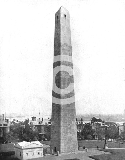 Bunker Hill Monument, Charlestown, Massachusetts, USA, c1900.  Creator: Unknown.