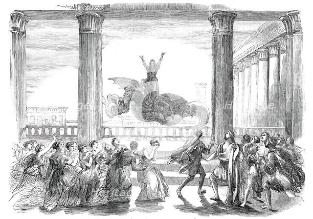 Scene (the last) from the opera of "Medea", 1850. Creator: Unknown.