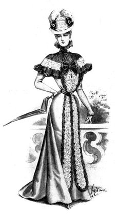 Ladies' Page: a charming visite, 1898. Creator: Picador.