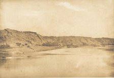 Vue prise au Sud-Est de Philae - Village d'El-Bâb, 1849-50. Creator: Maxime du Camp.