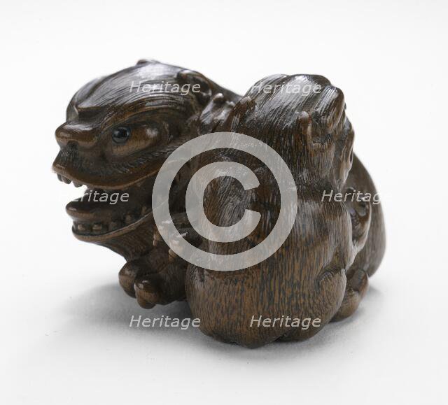 Pair of Three-Clawed Animals (image 2 of 2), early 19th century. Creator: Tomin.